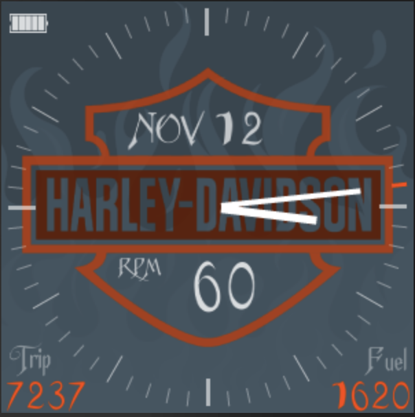 clock-harley-davidson